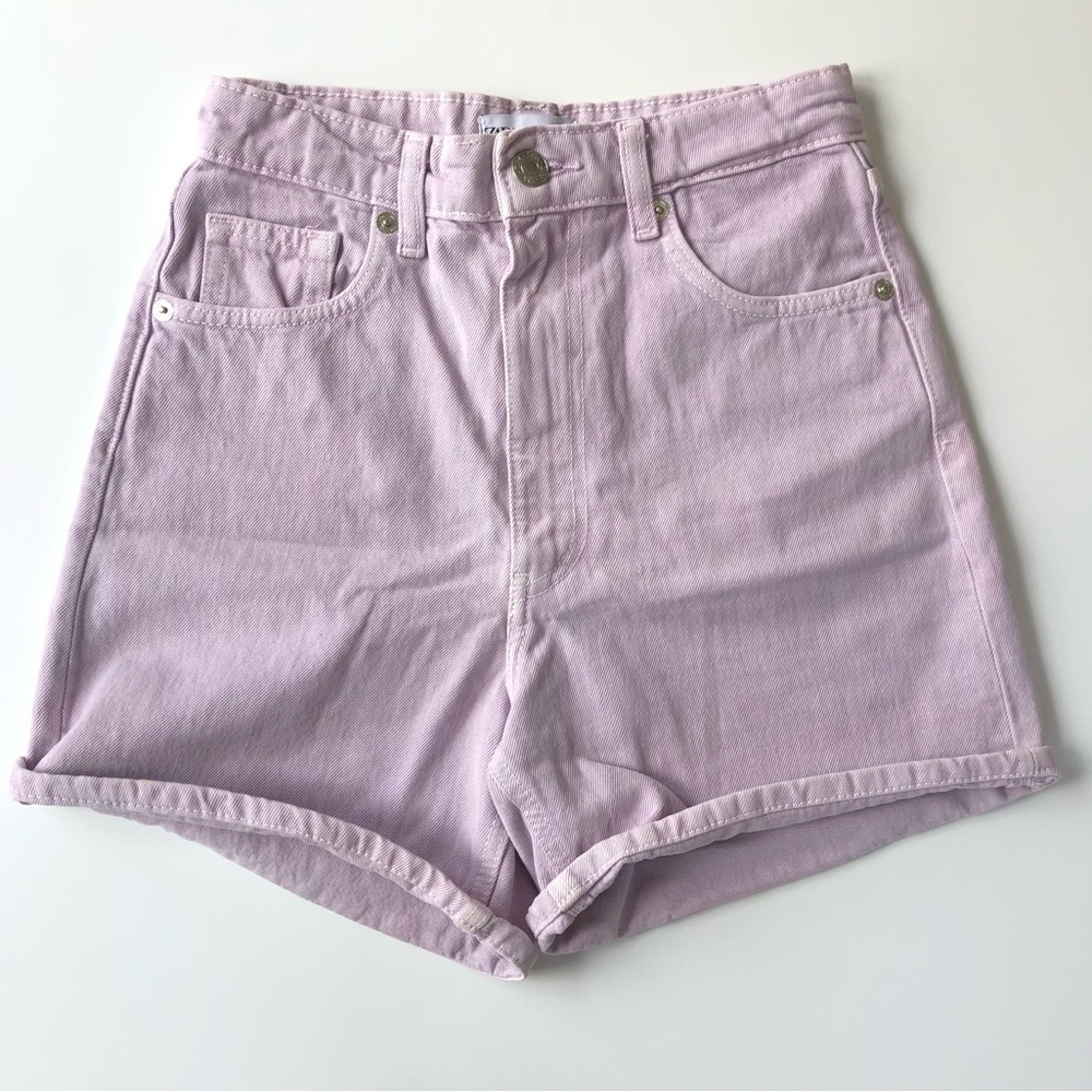 ZARA Jean Purple Denim Shorts Sz 2 Small XS
